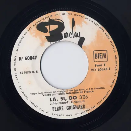 Ferre Grignard - La, Si, Do / Yellow You Yellow Me