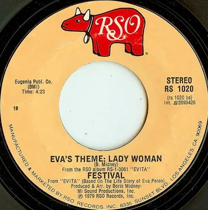Festival - Don't Cry For Me Argentina / Eva's Theme: Lady Woman