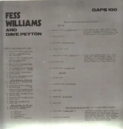 Fess Williams - Fess Williams and Dave Peyton