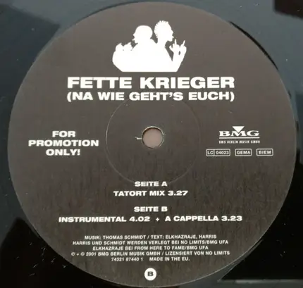 Fette Krieger - Fette Krieger (Na Wie Geht's Euch)