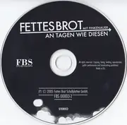 CD Single - Fettes Brot Mit Pascal Finkenauer - An Tagen Wie Diesen - Digipak