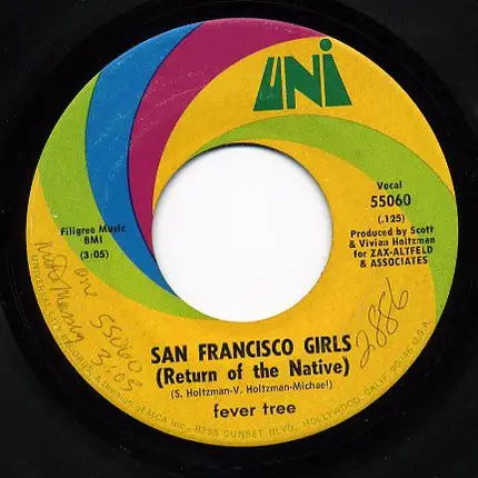 Fever Tree - San Francisco Girls / Come With Me