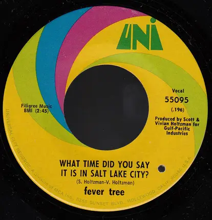 Fever Tree - What Time Did You Say It Is In Salt Lake City / Where Do You Go?
