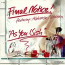 CD - Final Notice Featuring: Alphonse Mouzon - As You Wish