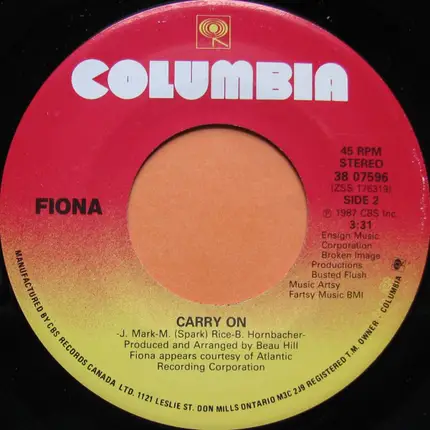 Fiona - Hearts Of Fire