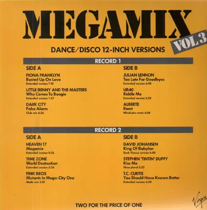 Fiona Franklyn, Dark City a.o. - Megamix Vol. 3