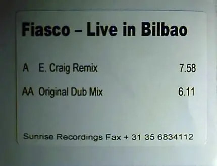 Fiasco - LIVE IN BILBAO