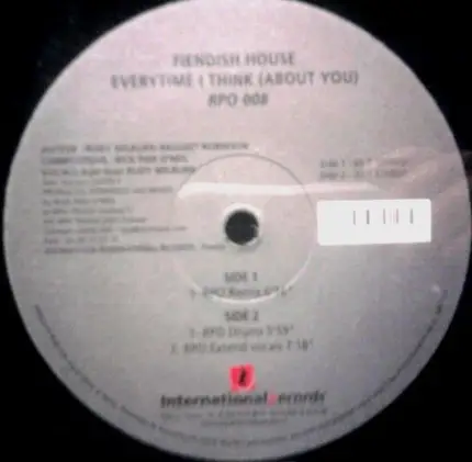 Fiendish House - Everytime I Think (About You)