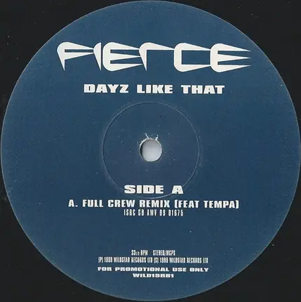 Fierce - Dayz Like That