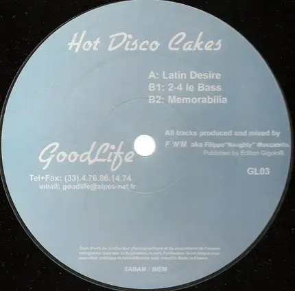 Filippo 'Naughty' Moscatello - Hot Disco Cakes EP