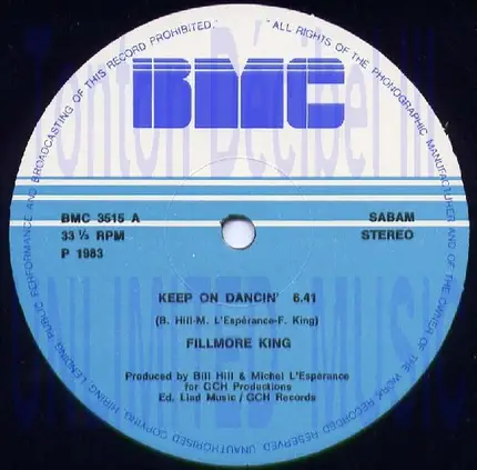 Fillmore King - Keep On Dancin'
