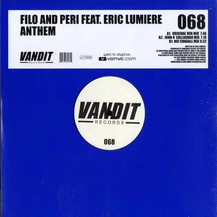 Filo & Peri Feat. Eric Lumiere - Anthem