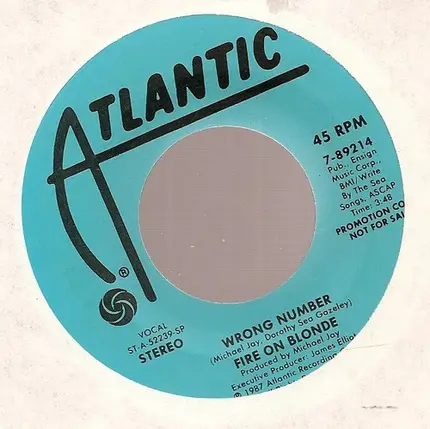 Fire On Blonde - Wrong Number