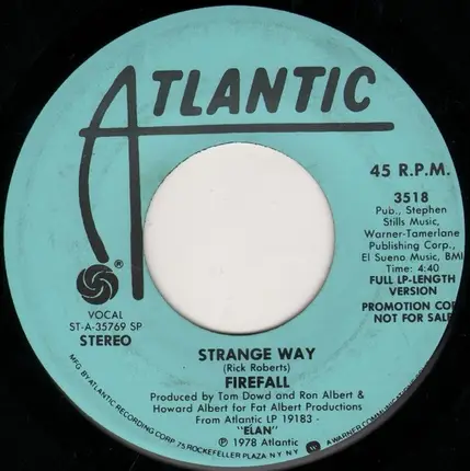 Firefall - Strange Way