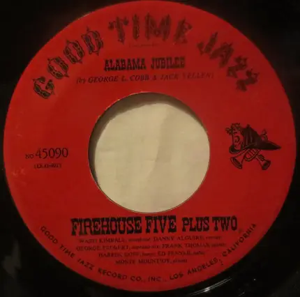 Firehouse Five Plus Two - Tuck Me To Sleep In My Old Kentucky Home / Alabama Jubilee