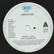 7inch Vinyl Single - Firehouse - When I Look Into Your Eyes