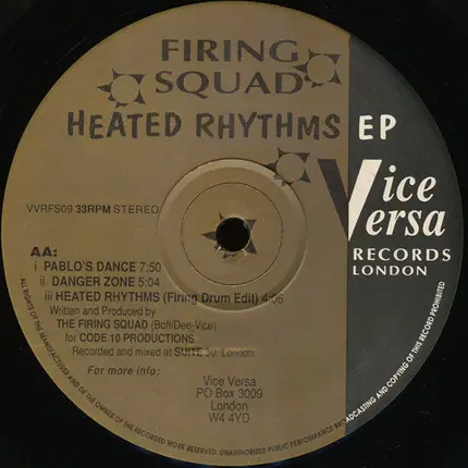 Firing Squad - Heated Rhythms EP
