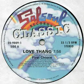 First Choice - Love Thang / No Stoppin' That Rockin'