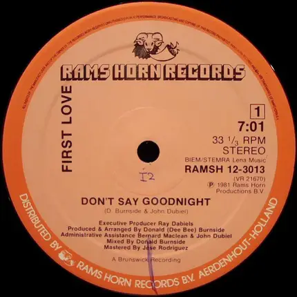 First Love - Don't Say Goodnight