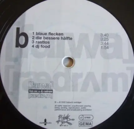 Fiva MC & DJ Radrum - Spiegelschrift Instrumentals