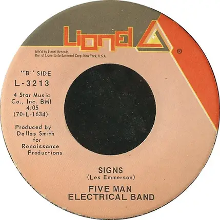 Five Man Electrical Band - Hello Melinda Goodbye / Signs