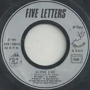 7inch Vinyl Single - Five Letters - Alone