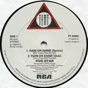 12inch Vinyl Single - Five Star - Rain Or Shine (Remixed Version)