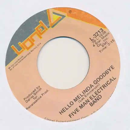 Five Man Electrical Band - Signs / Hello Melinda Goodbye