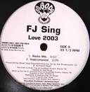 12inch Vinyl Single - FJ Sing - Love 2003