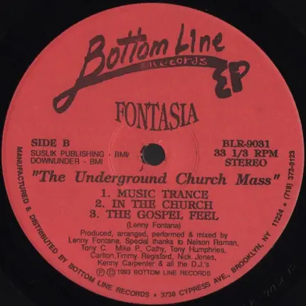 Fontasia - The Underground Church Mass EP