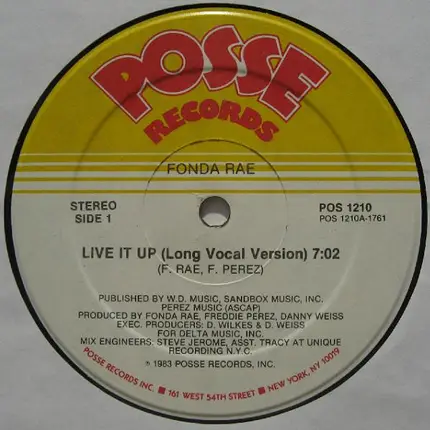 Fonda Rae - Live It Up