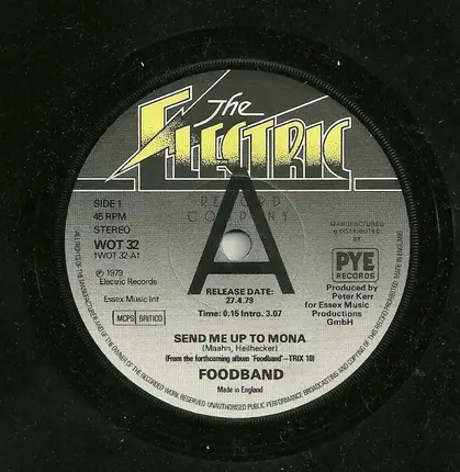 Food Band - Send Me Up To Mona
