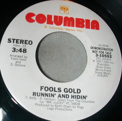 Fools Gold - Runnin' And Hidin'