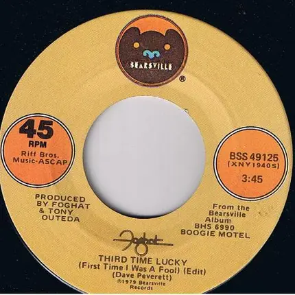 Foghat - Third Time Lucky