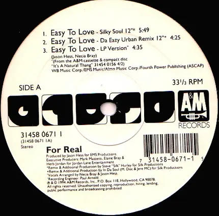 For Real - Easy To Love
