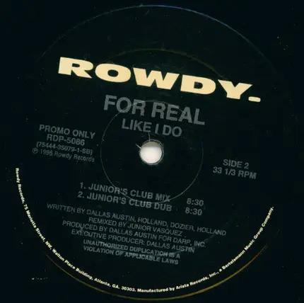 For Real - Like I Do (Remixes)