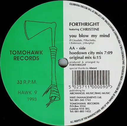 Forthright Featuring Christine - You Blow My Mind