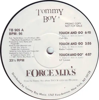 Force M.D.'s, Force MD's - Touch And Go