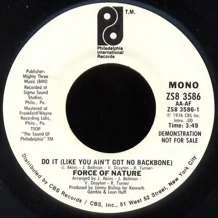 Force Of Nature - Do It (Like You Ain't Got No Backbone)