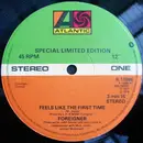 12inch Vinyl Single - Foreigner - Feels Like The First Time / Cold As Ice / Long Long Way From Home