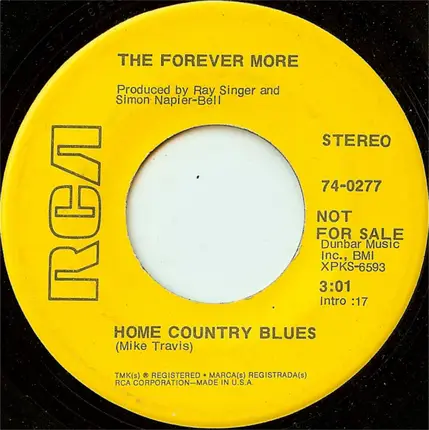 Forever More - Back In The States Again / Home Country Blues