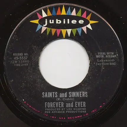 Forever And Ever - Saints And Sinners