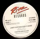 7inch Vinyl Single - Foster & Allen - Just For Old Time's Sake
