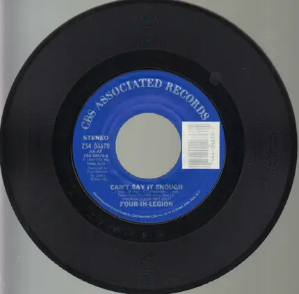 Four-In-Legion - Party In my Pants (Special Mix) / Can't Say It Enough