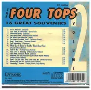 CD - Four Tops - 16 Great Souvenirs Volume 2
