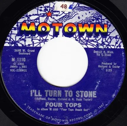 Four Tops - 7-Rooms Of Gloom / I'll Turn To Stone