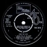 7inch Vinyl Single - Four Tops - Four Top Hits - Push Out Centre