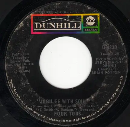 Four Tops - Keeper Of The Castle / Jubilee With Soul