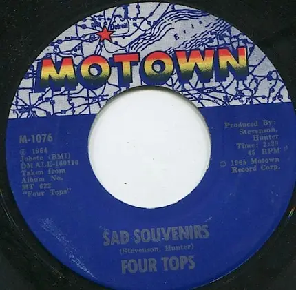Four Tops - I Can't Help Myself / Sad Souvenirs