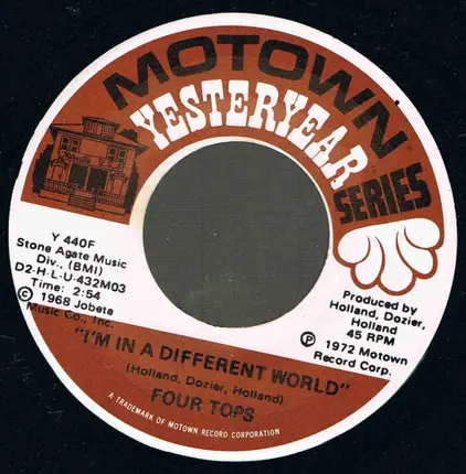 Four Tops - If I Were A Carpenter / I'm In A Different World